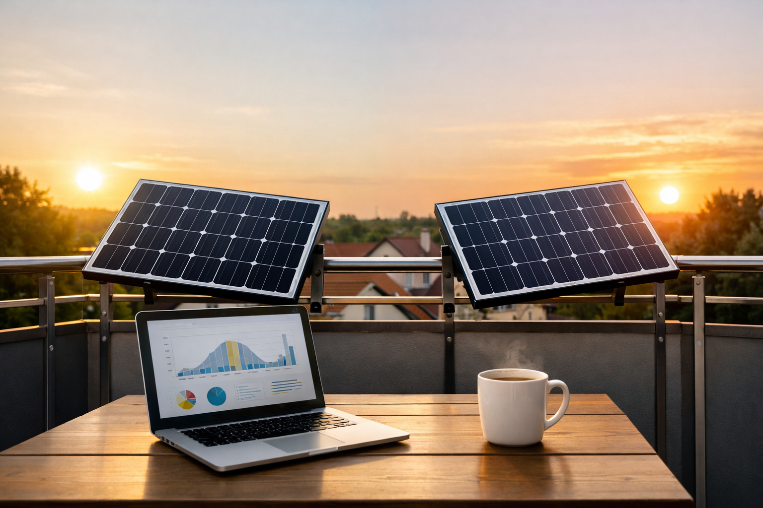 Balkonkraftwerk-Ertrag bei Ost‑West‑Ausrichtung: Mehr nutzbare Stunden statt Mittags-Spitze