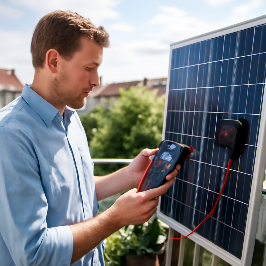 Messung Erträge am Balkon