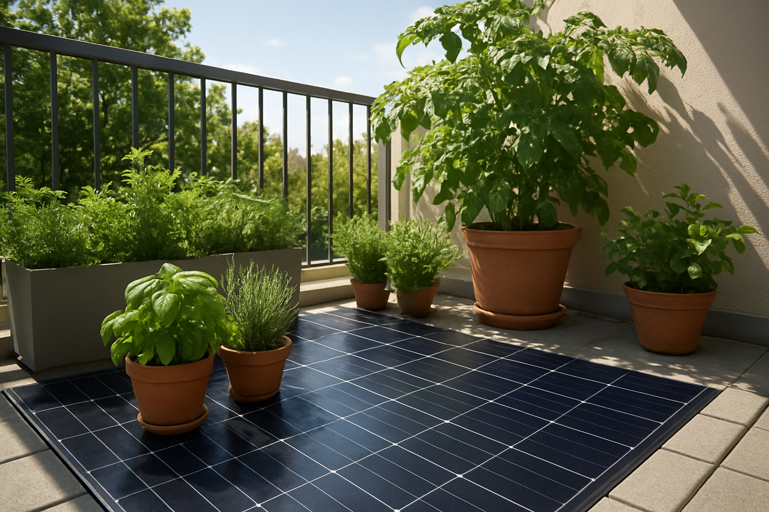 Ganzheitlicher Balkon-Design-Ansatz: Pflanzen, Schattenmanagement und PV-Ertrag als integriertes Micro-Ökosystem