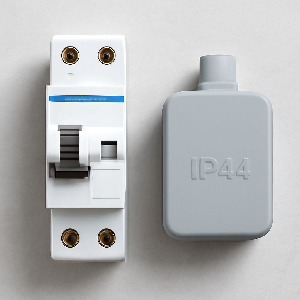 Symbolbild FI-Schutzschalter, IP-Schutzkappen