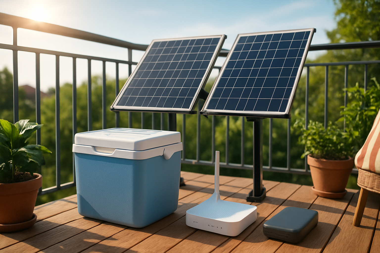 Sommerferien mit Balkonkraftwerk: Mobile Stromhelfer für Balkon, Garten & Camper