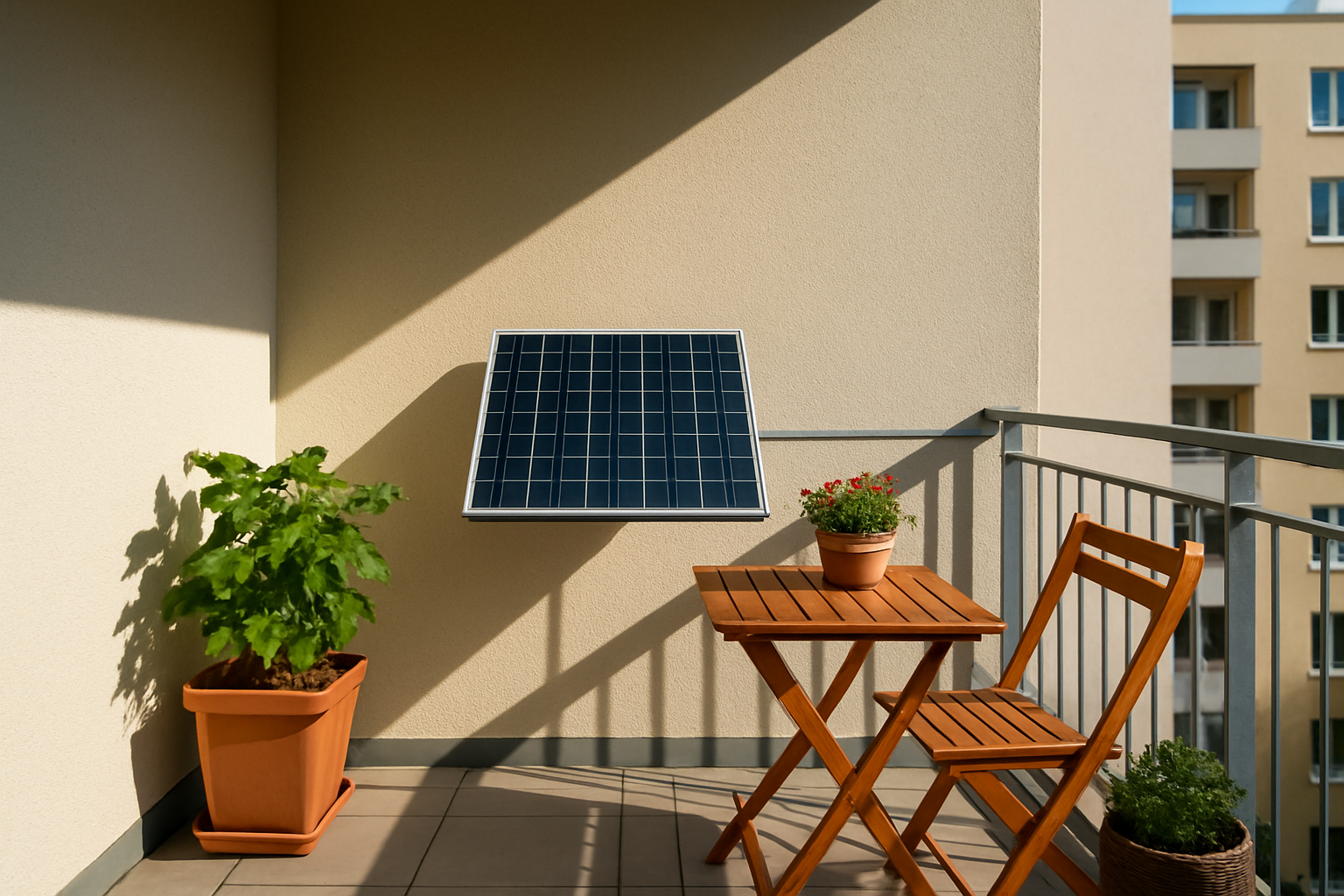 Balkonkraftwerk im Schatten: Praktische Anleitung für Stadtbalkone