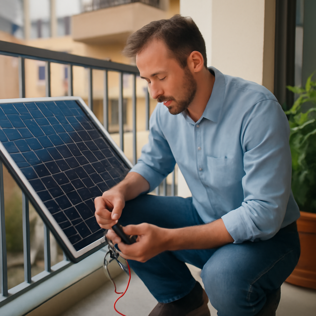Wartungskonzept am Balkon