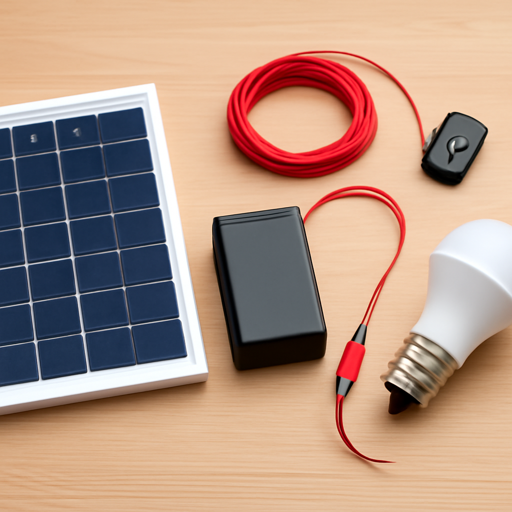 DIY-Solaraufbau-Komponenten