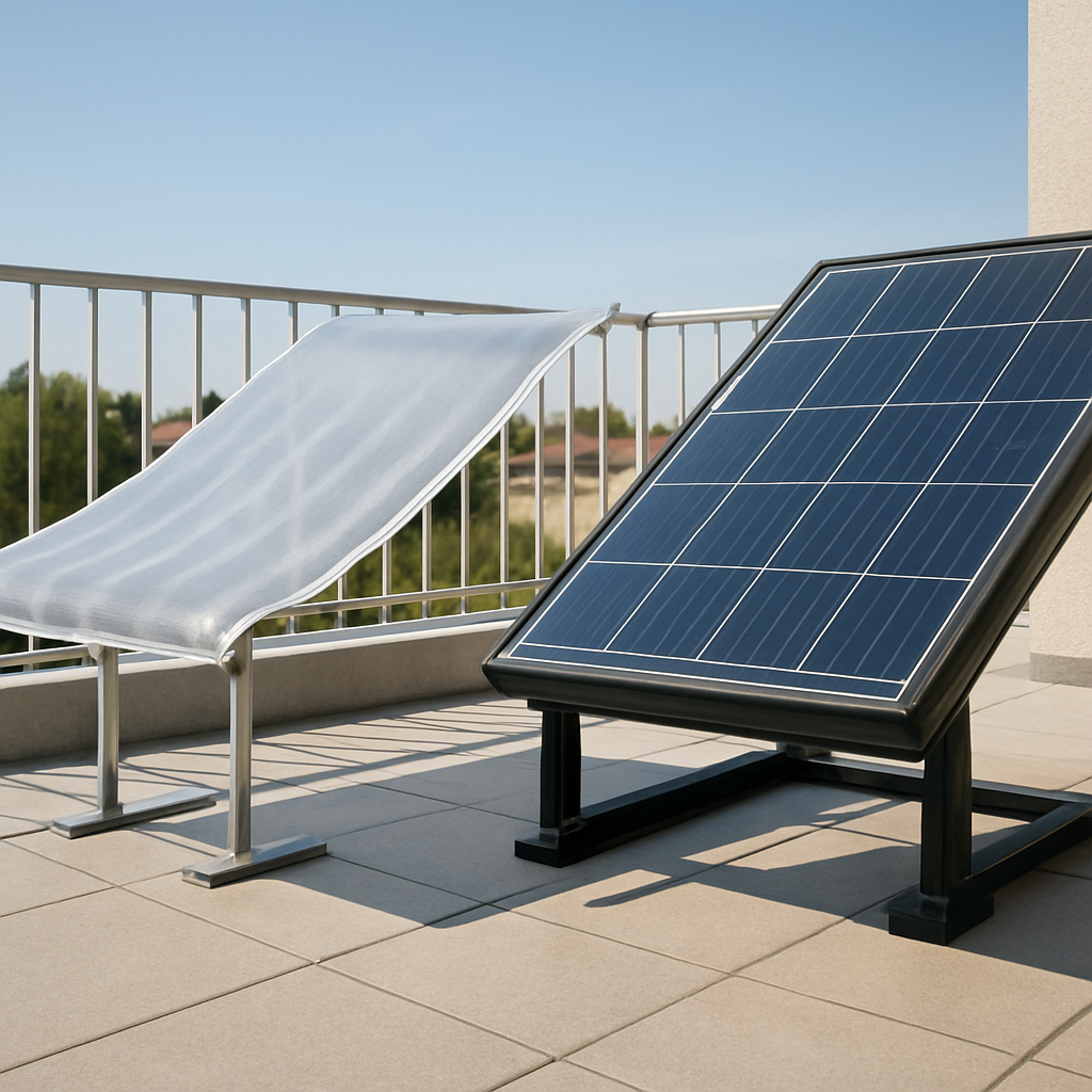 Gegenüberstellung: flexibles Modul versus starres Glasmodul