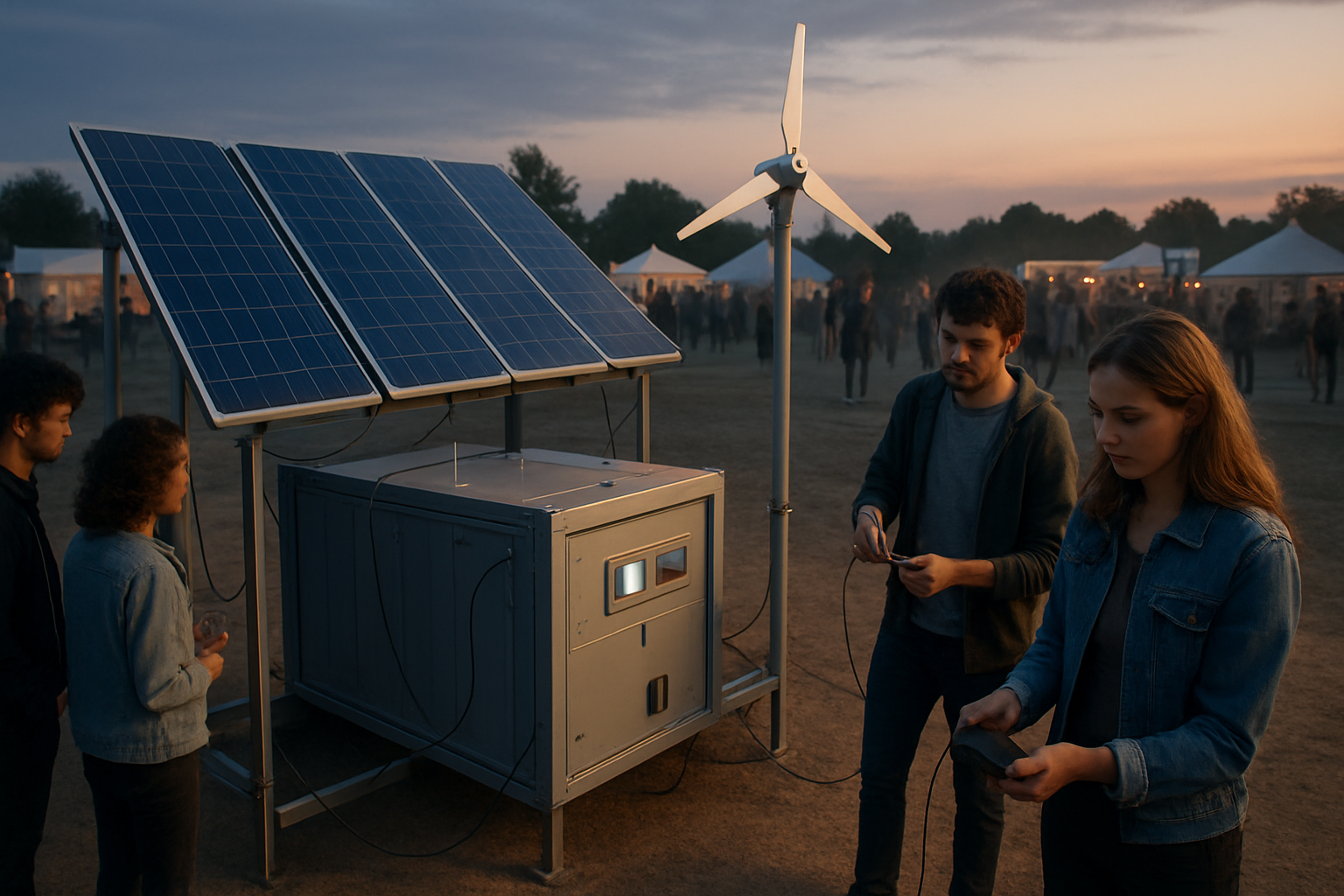 Solarbetriebene Lademöglichkeiten für Festivals: Autarke Energieversorgung im Festival‑Kraftwerk von EWE und Joke Event
