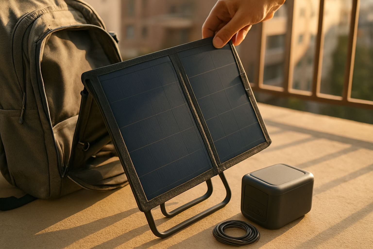 Faltbare Solar‑Werkstatt unterwegs: Kompakte Lösung für Balkonkraftwerk, Geräte und DIY‑Solarprojekte