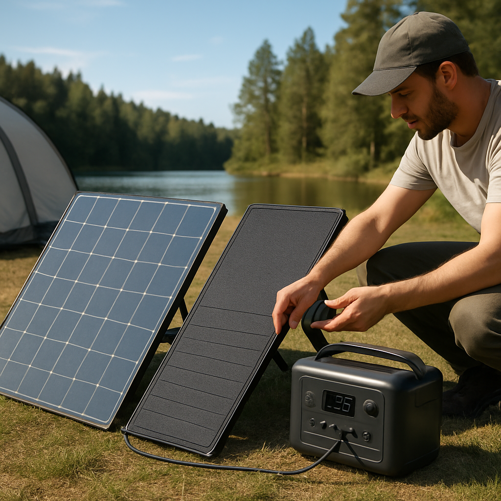 Modulare Panels im Praxiseinsatz beim Camping.