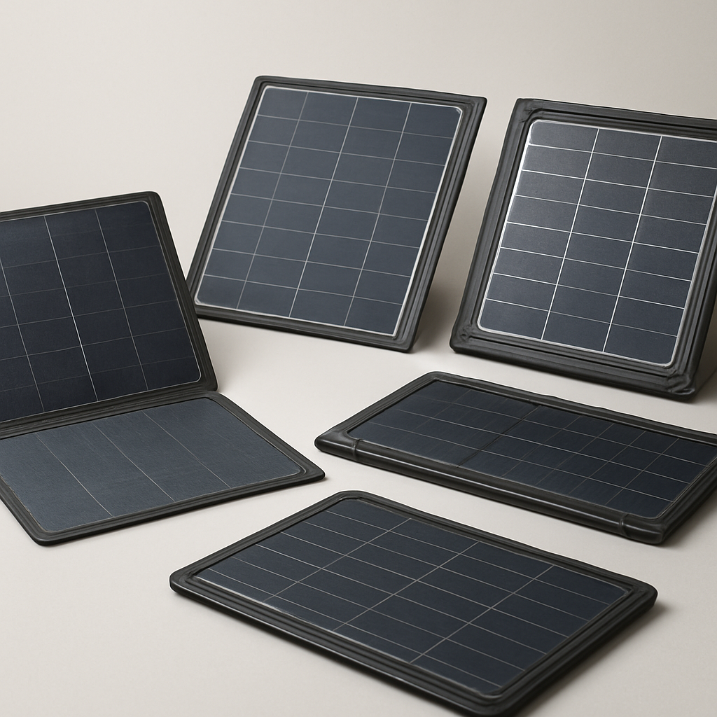 Fünf faltbare Solarmodule 2026 im Fokus.