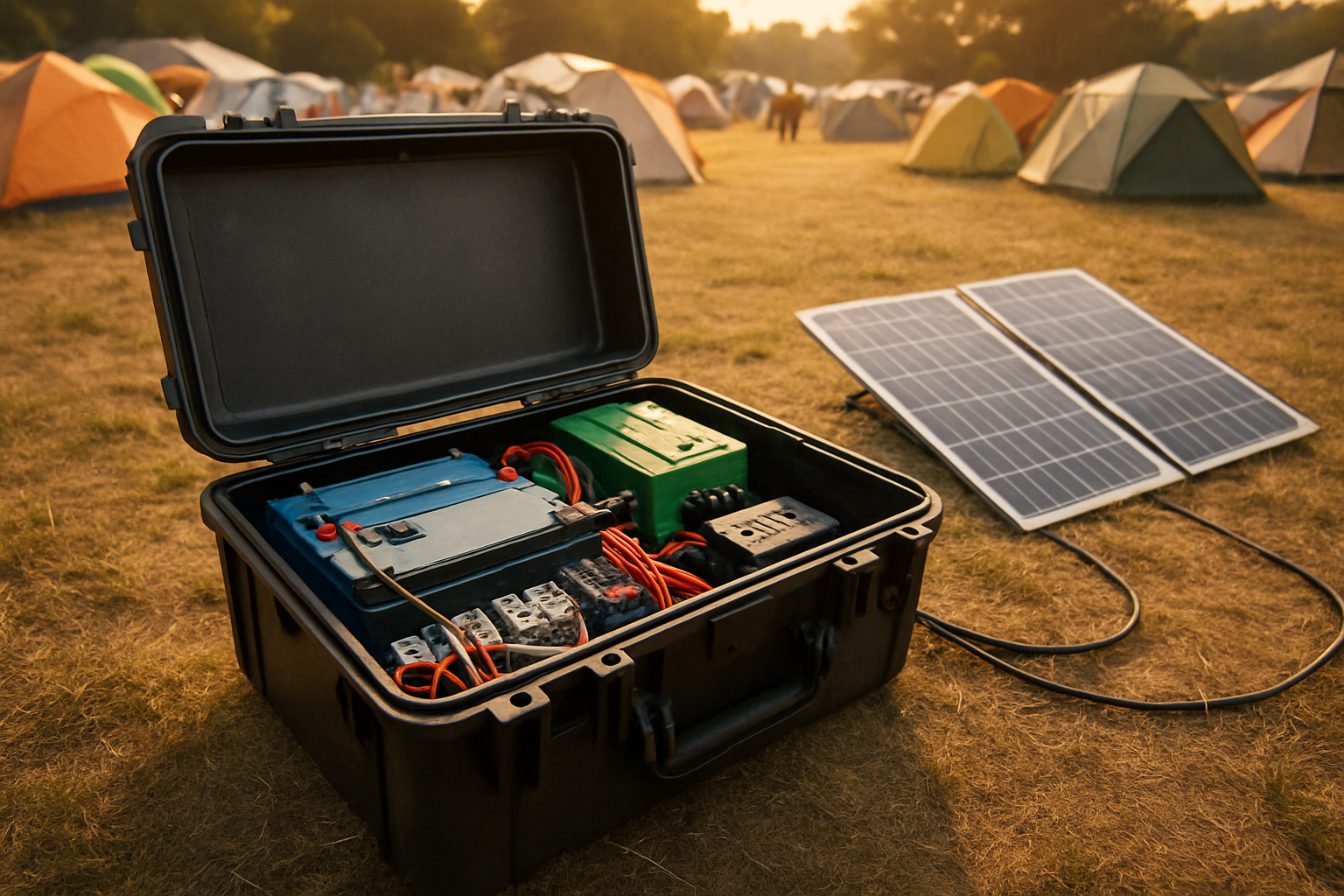 Solar-Ladekoffer fürs Festival bauen: Praxisleitfaden für 12‑V DIY-Powerstations