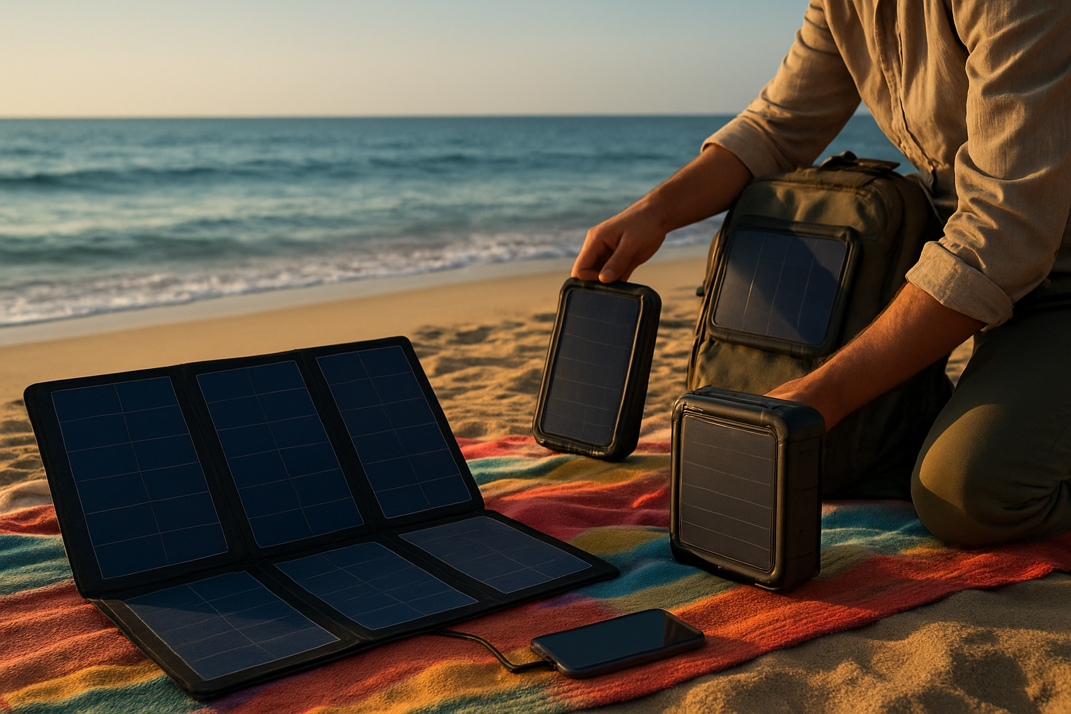 Solarbetriebene Handylader am Strand: Praxis, Modelle und Tipps für unterwegs