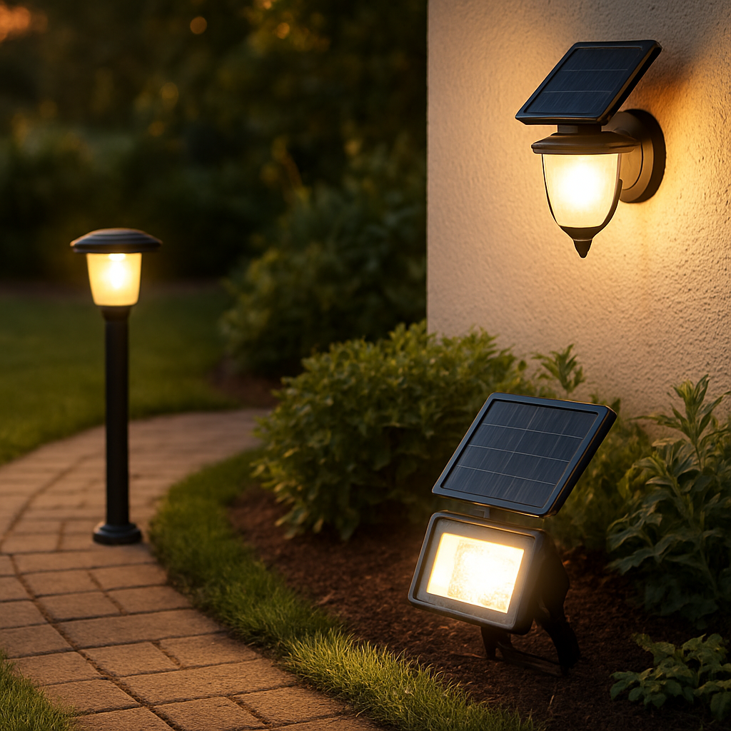 Gartenlampen im Vergleich: Wege-, Wand- und Strahlertypen