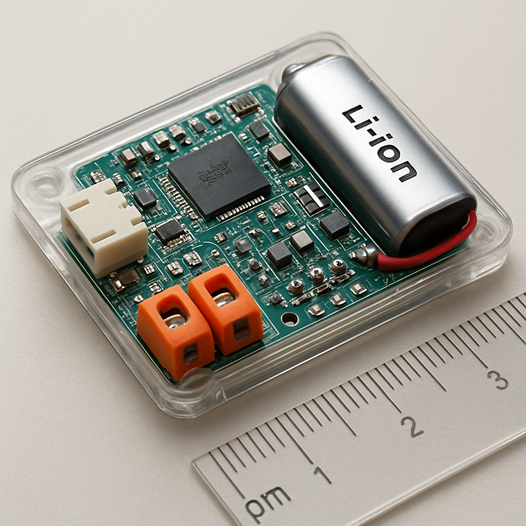 Detailaufnahme: CN3791 MPPT-Ladeboard und Li-Ion Akku