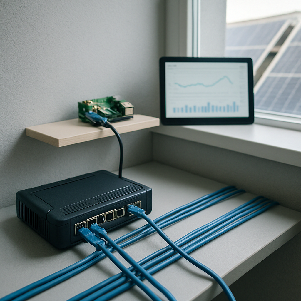 LAN-Setup mit Router, NAS und Monitoring
