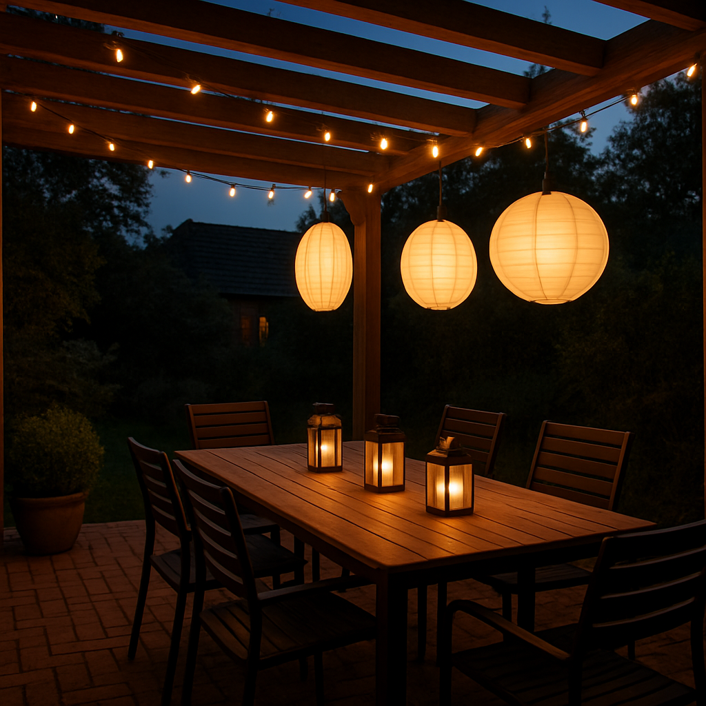 Lichtkonzepte: Lampions, Ketten, LED-Kerzen elegant