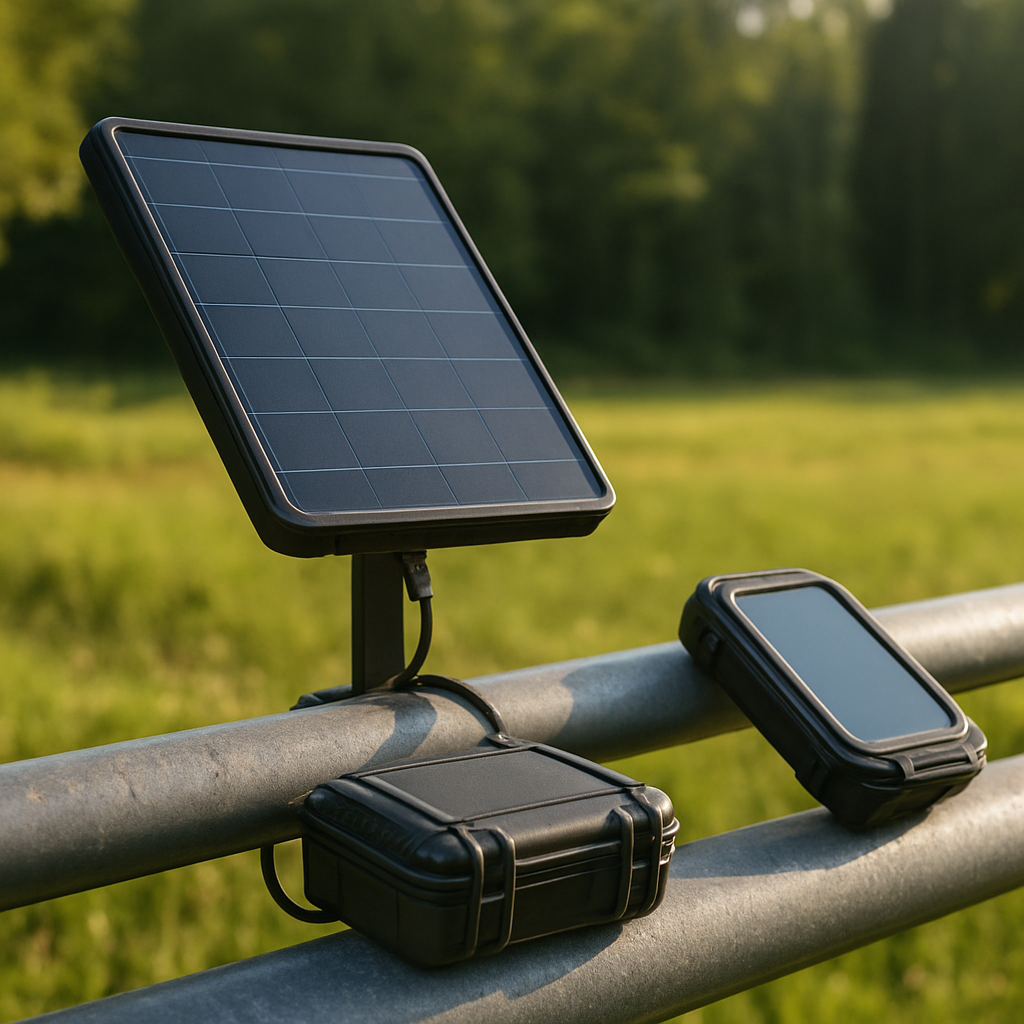 Praxis-Setup im Freien: GPS-Ladestation demonstriert